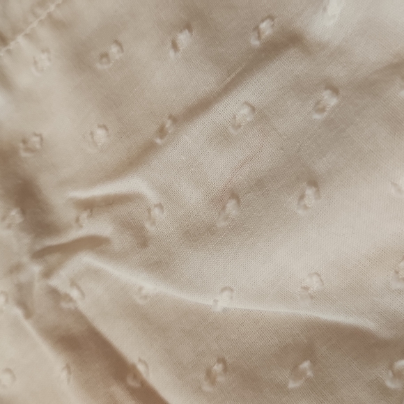 SWISS DOT ☆ WHITE LACE UP  ☆ SWEETHEART PEASANT TOP ☆ 3x ☆ NWT - Picture 8 of 9